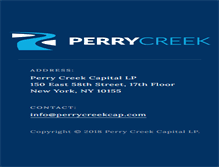 Tablet Screenshot of perrycreekcap.com
